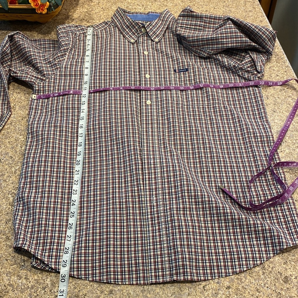 Chaps Long Sleeve Button Down Shirt Large Easy Care - Picture 4 of 13
